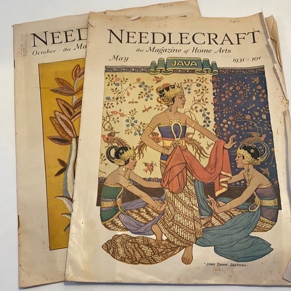 Vintage Other - Vintage Set of 2 Needlecraft the Magazine of Home Arts Magazine May October 1931